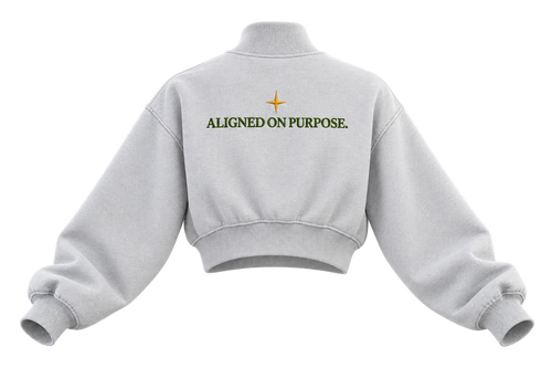 Move2Align Women's Crop Mock-Neck Sweatshirt