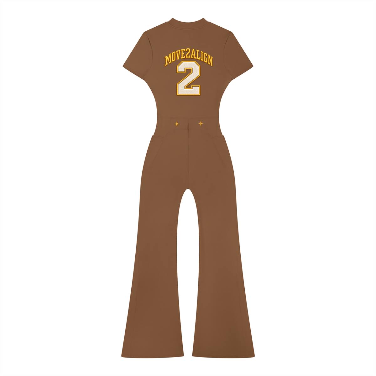Move2Align Women's Flared-Leg Jumpsuit
