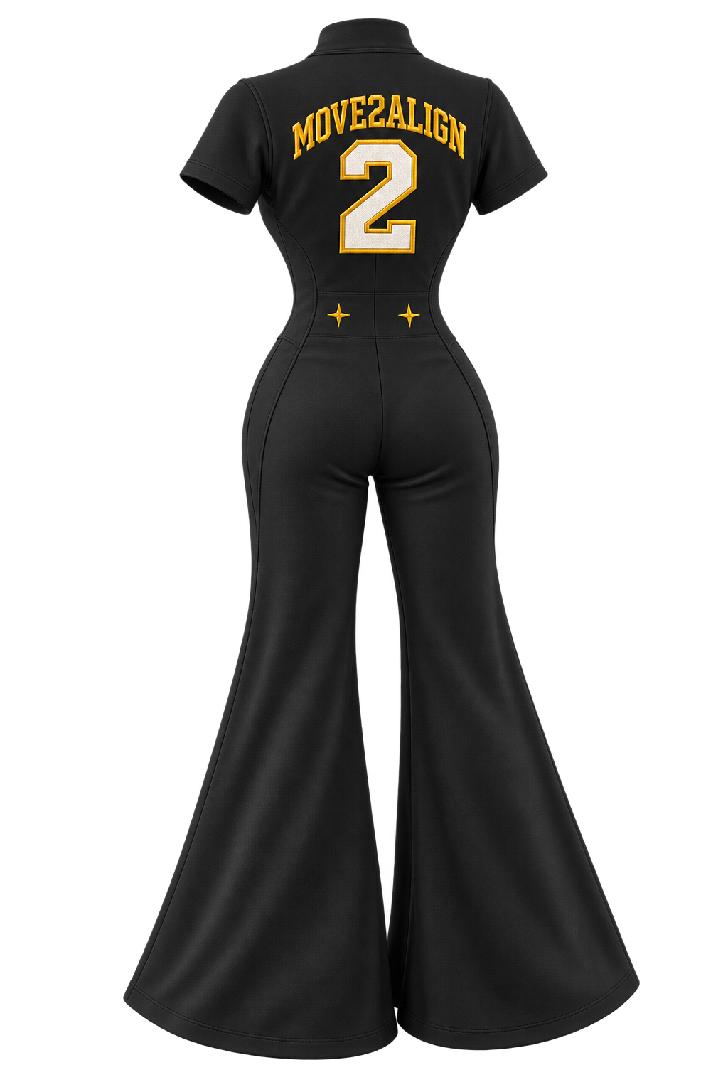 Move2Align Women's Flared-Leg Jumpsuit